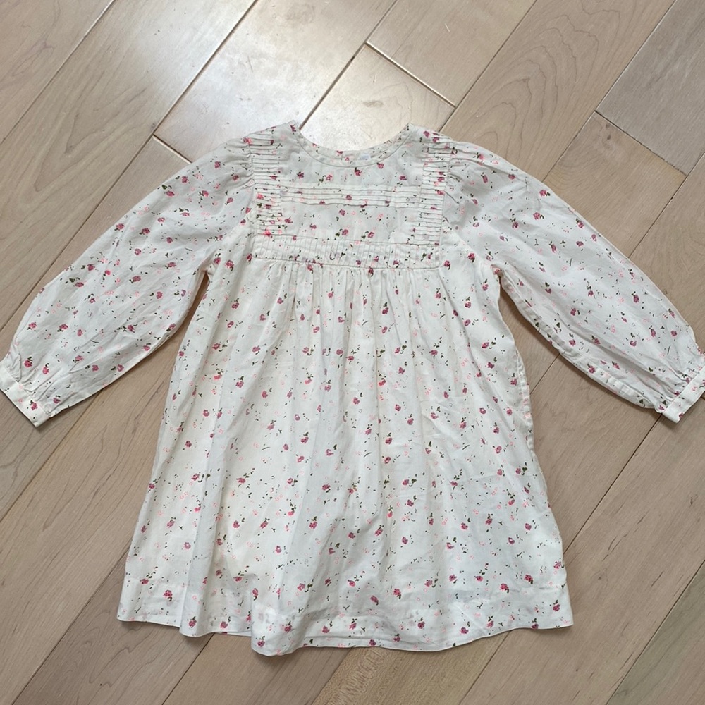 Bonpoint girls floral cotton lined dress